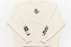"GraffitiFace" Oversized Sweater (Off White)